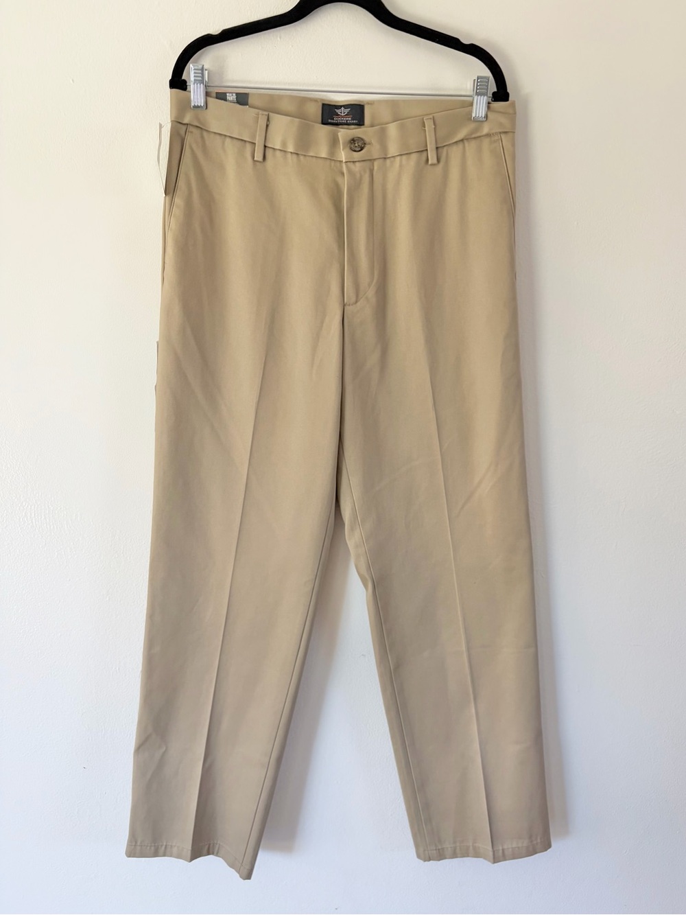 Dockers‎ Signature Khaki Straight Fit Flat Front D2 Wrinkle Free Pants W33xL32